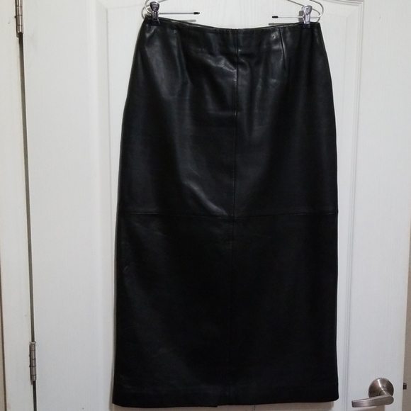 Black Leather Skirt - Picture 1 of 1